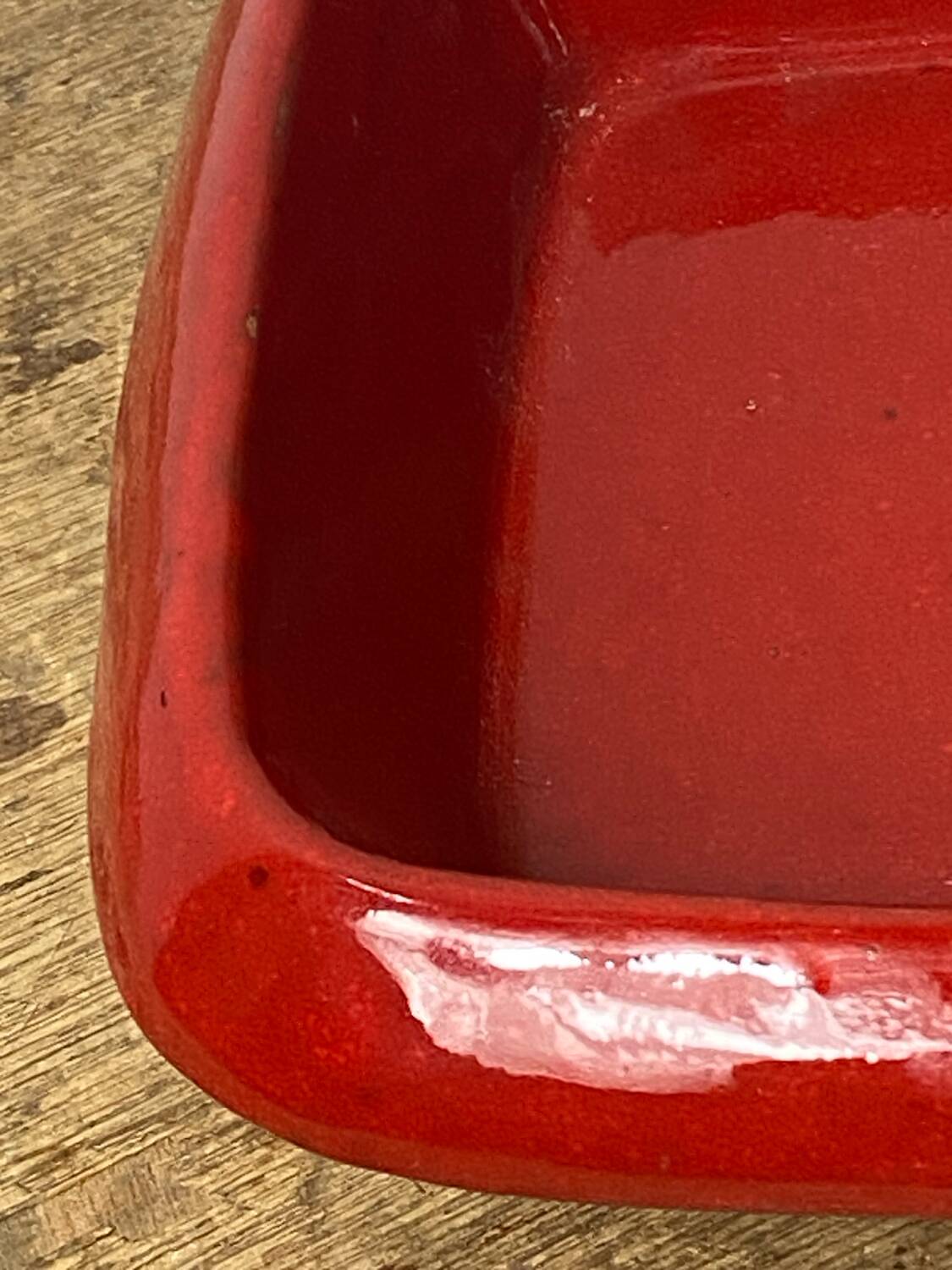 Glazed ceramic dish