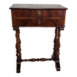 Walnut work table circa 1840.