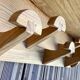 Porte manteau mural en bois