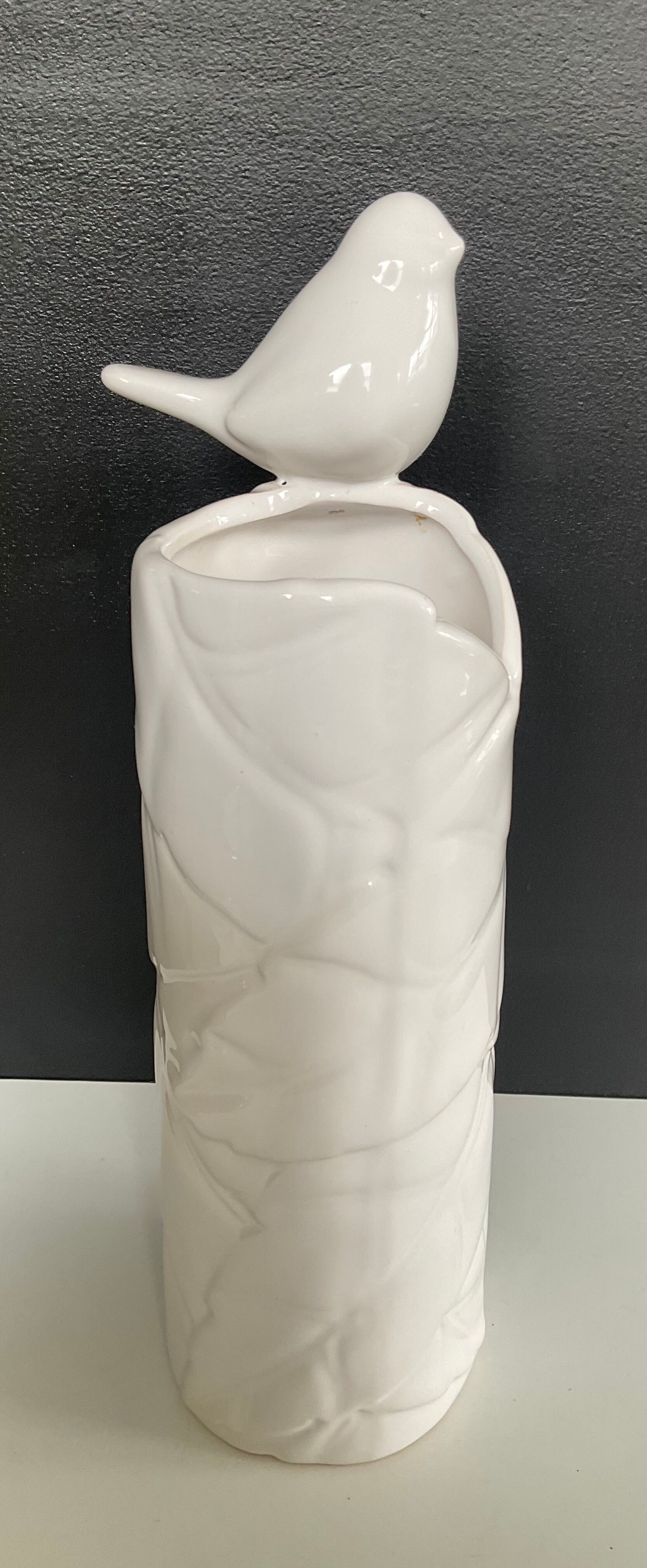 Vintage glazed ceramic vase