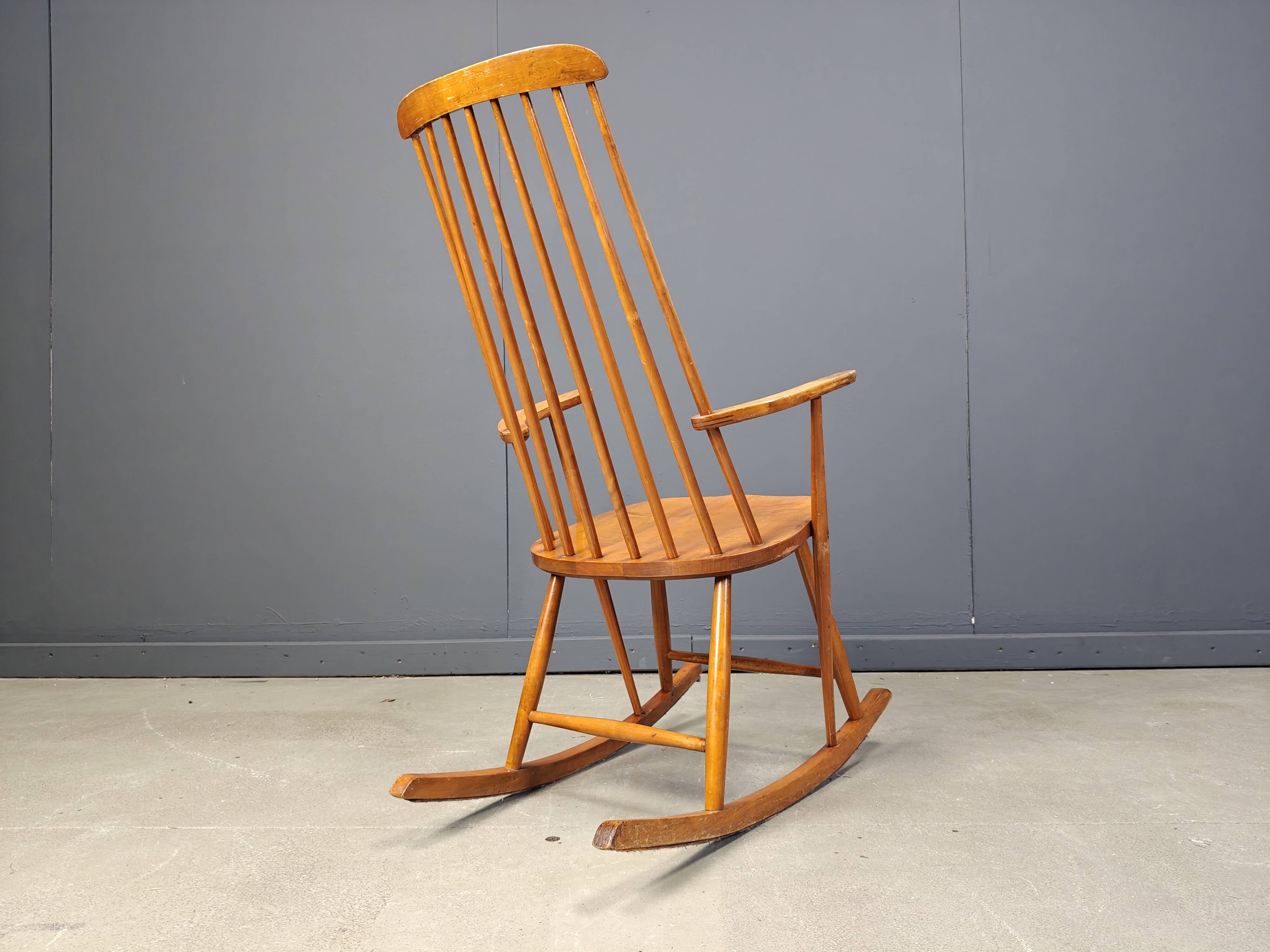 Vintage danish rocking chair, 1960s