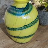 Vase en verre soufflé bicolore 70'