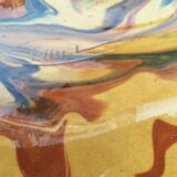 Glazed terracotta salad bowl