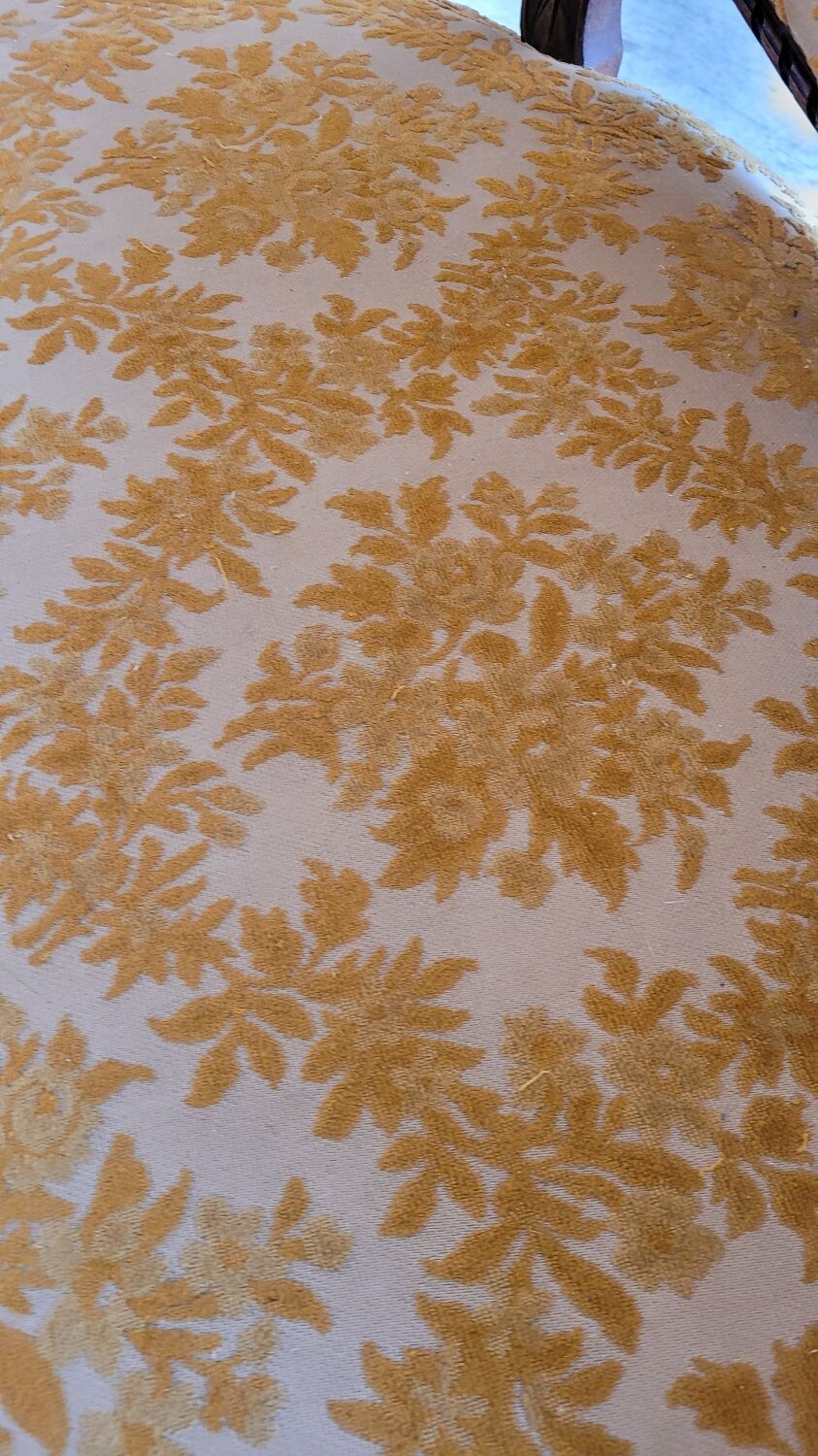 Louis XVI style sofa bench carved