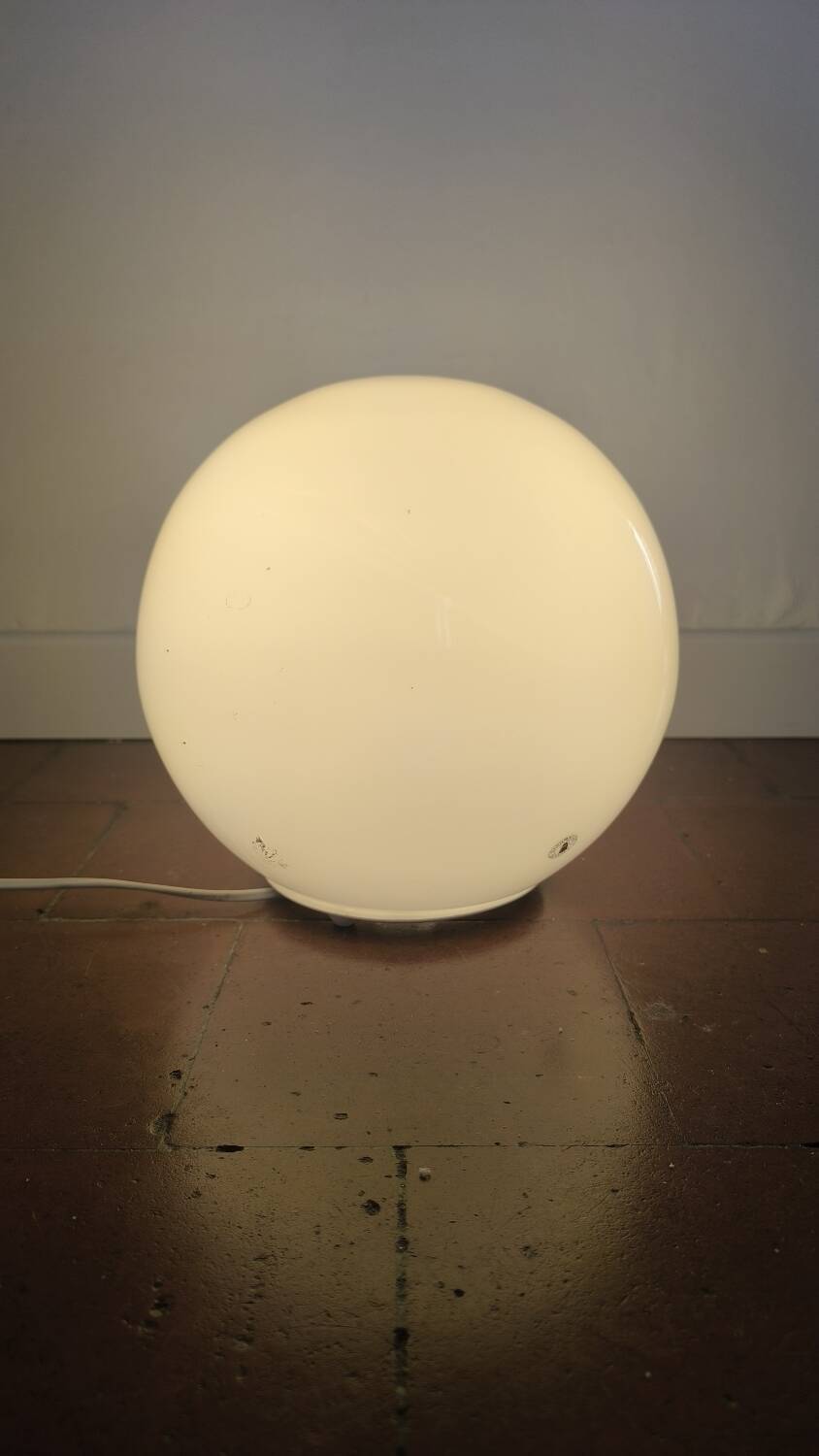 White opaline table lamp from Ikea, 1990