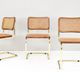 Set of Six Marcel Breuer B32 Cesca chairs, Italy 1970