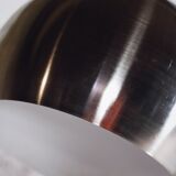 Arc floor lamp in chrome and marble, 1970