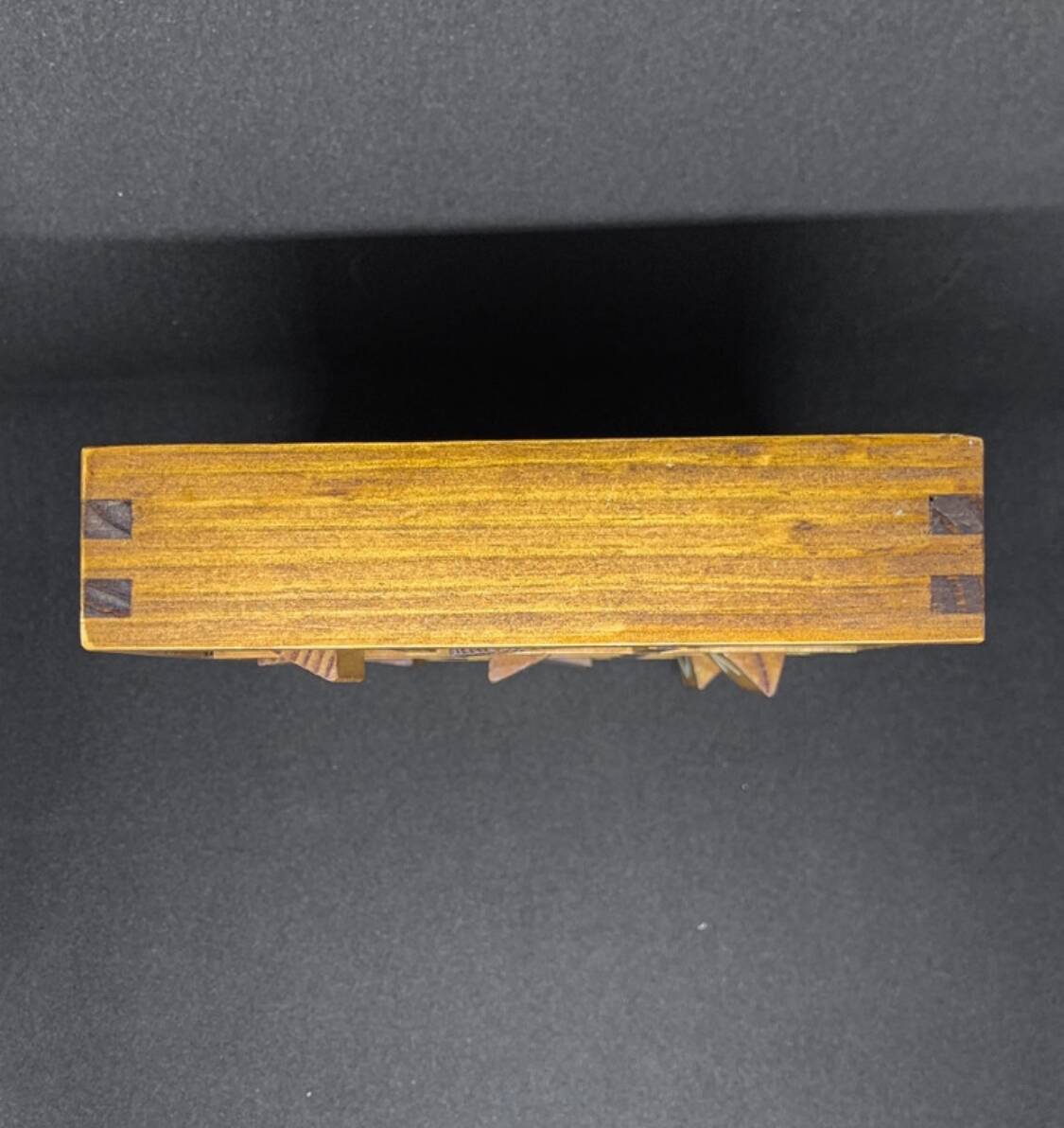 Vintage wooden tic-tac-toe game