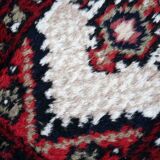 Vintage Persian carpet Hamadan handmade 40cm x 59cm 1970s