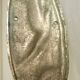 Art Deco wall light, silver-plated bronze, frosted glass, stylized bird decor