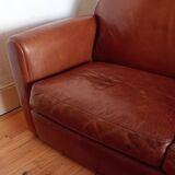 Duvivier leather club sofa