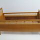 1960s oak and wicker baby bed