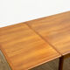 Extendable mid century teak dining table with pull out leaves, denmark, 1950s