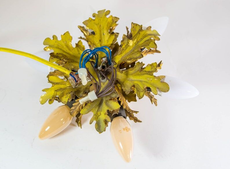 Recessed ceiling lamp with floral shape of Italian design 50s