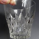 Set of 7 vintage Vereco glasses with diamond tips - around 1960