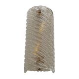 Pair of Smoked Twisted Sconces /cm H30