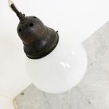 Opaline pendant light 1930s
