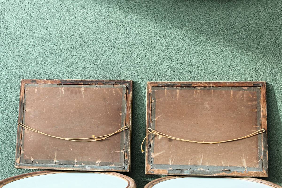 Pair of dog and cat chromolithographs, 19th century