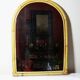 Large bamboo arch wall mirror, Italian, Riviera style, 1950s-60s.