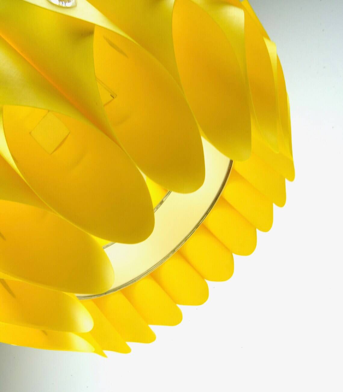 yellow mid century vintage loops pendant lamp