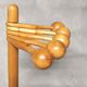Door coats on foot 5 patères orientable wooden balls