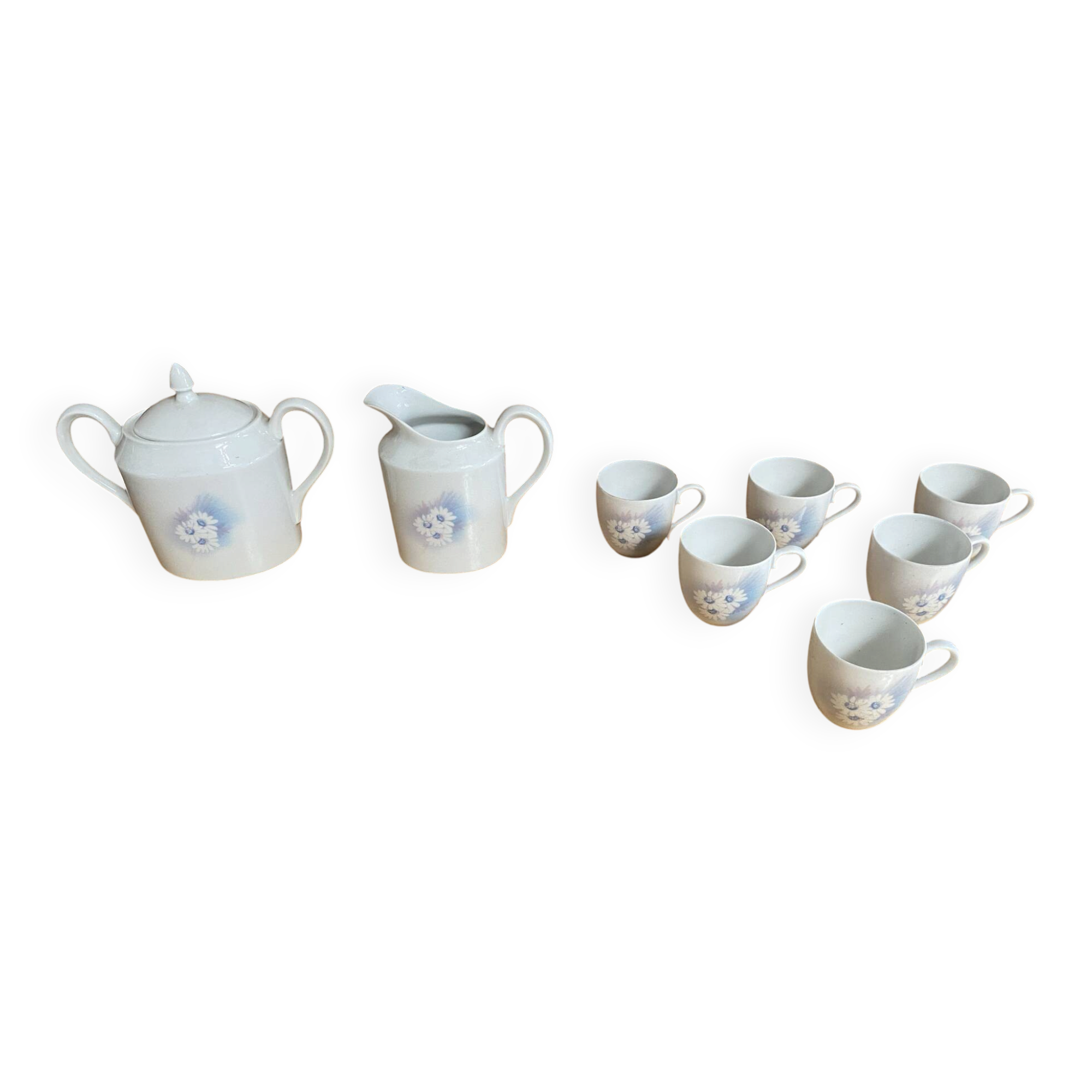 Service tea café antique porcelain limoges jammet seignolles model mo