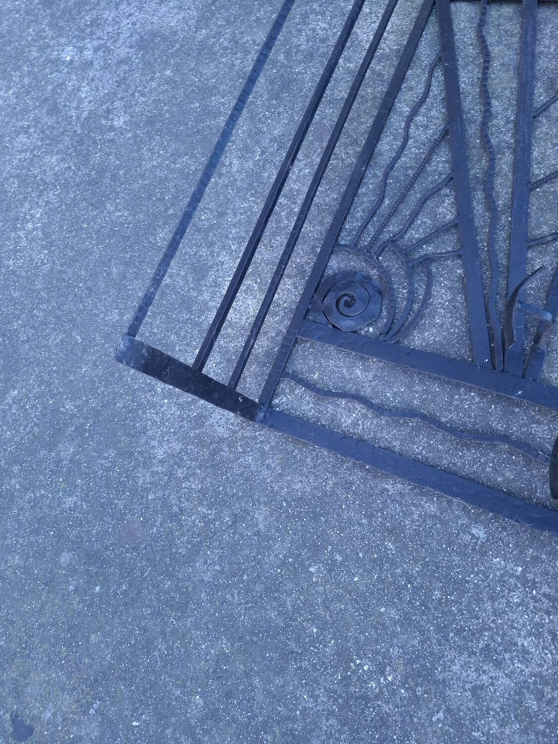 Art Deco wall coat rack