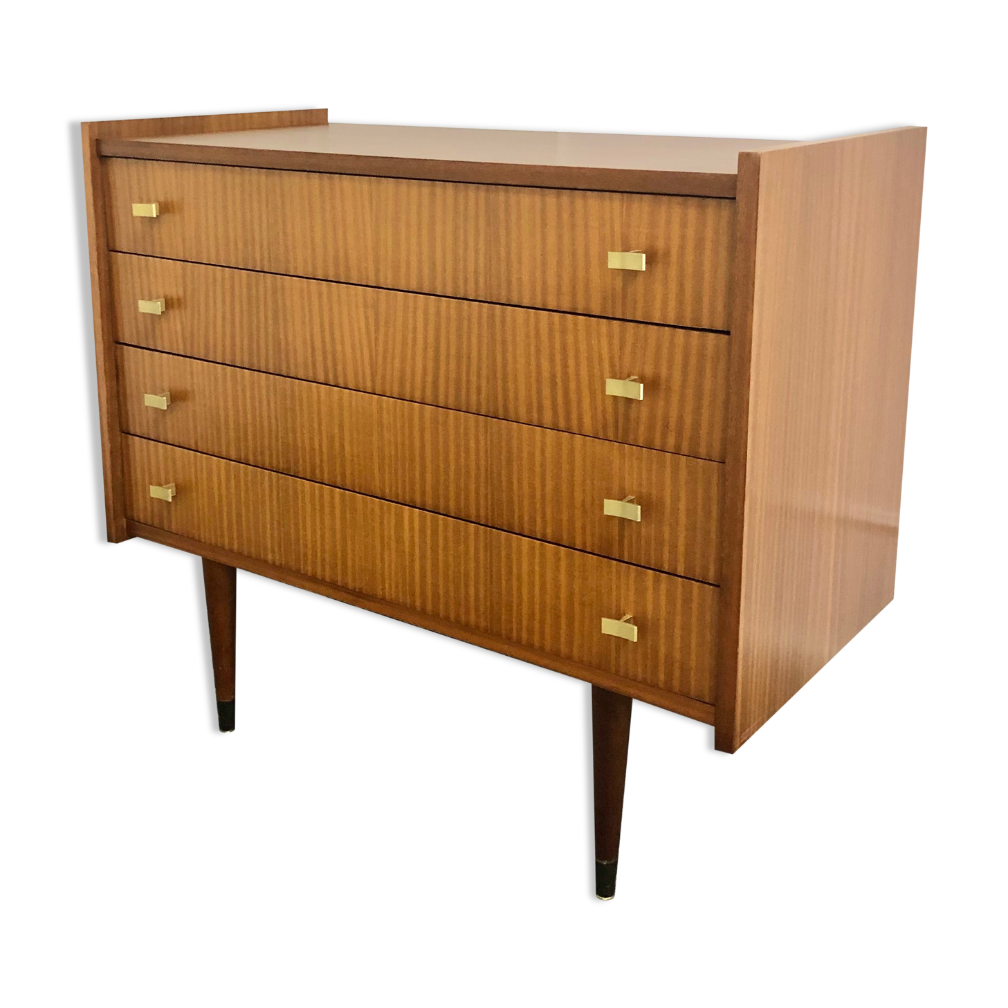 Vintage chest of drawers spindle feet