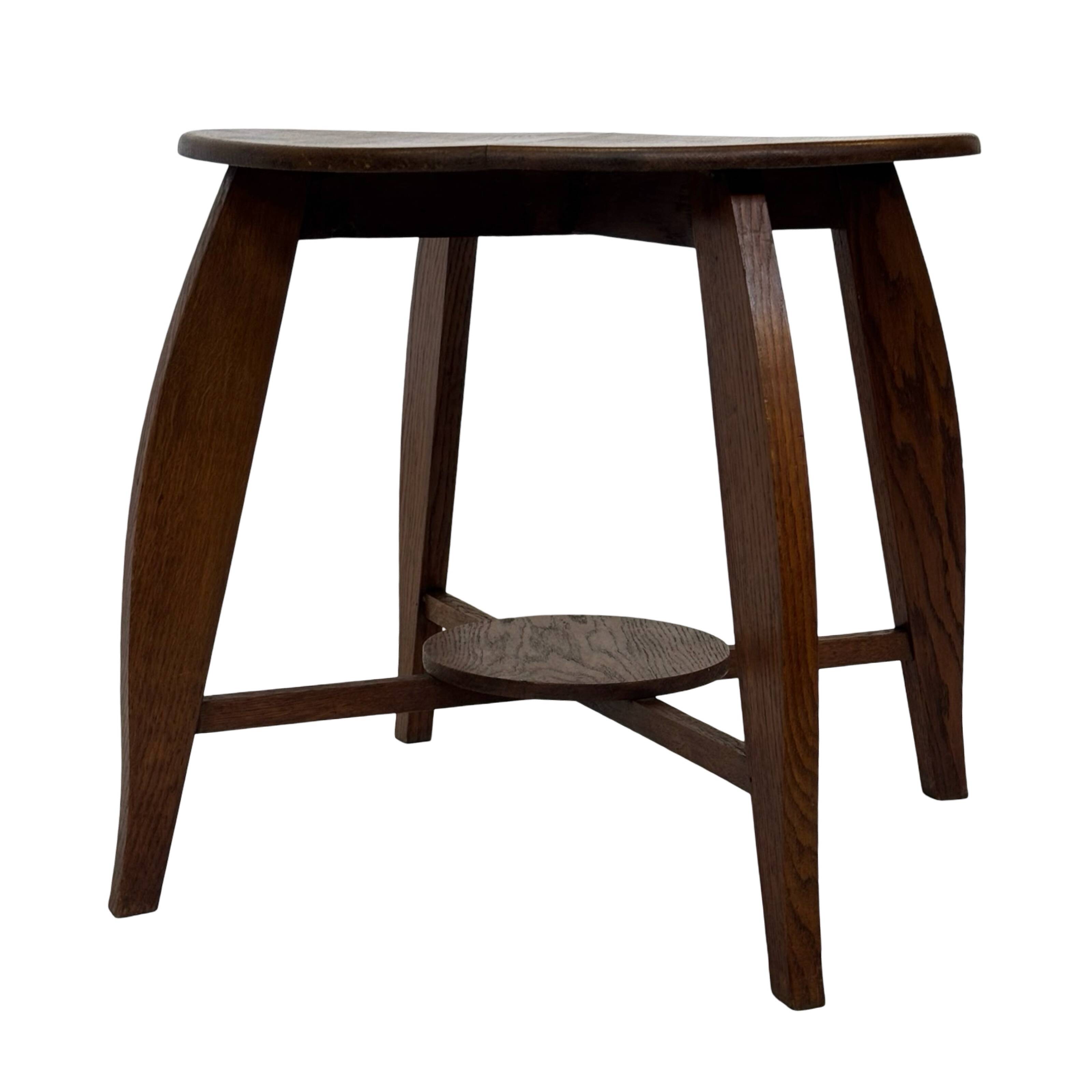Art Deco Coffee Table Side Table Oak 1950s Design