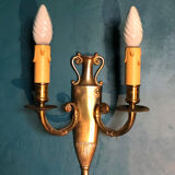 Paire d'appliques directoire en bronze