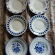 6 mismatched antique deep plates