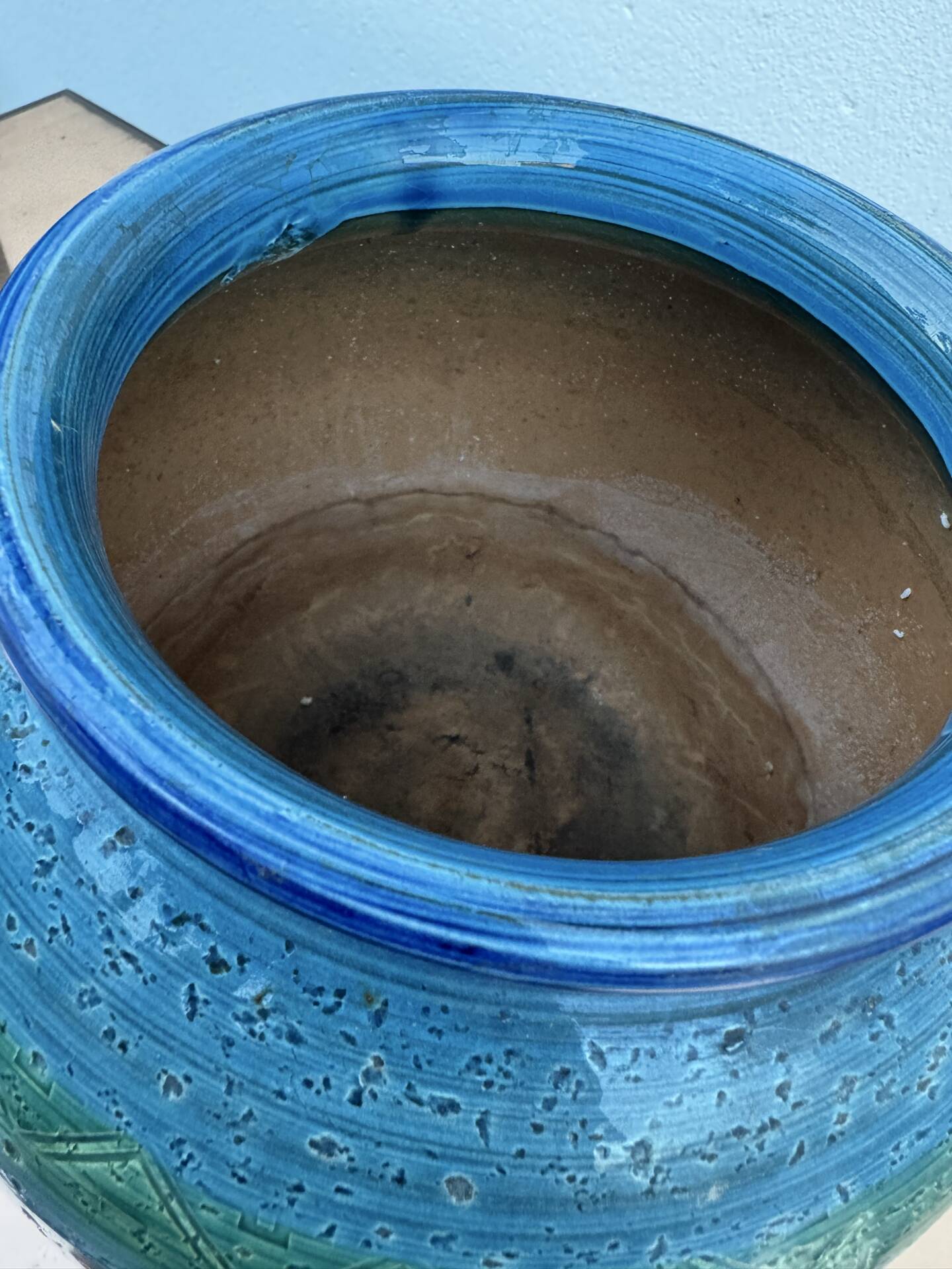 Ceramic cache pot Bitossi Aldo Londi 1960s