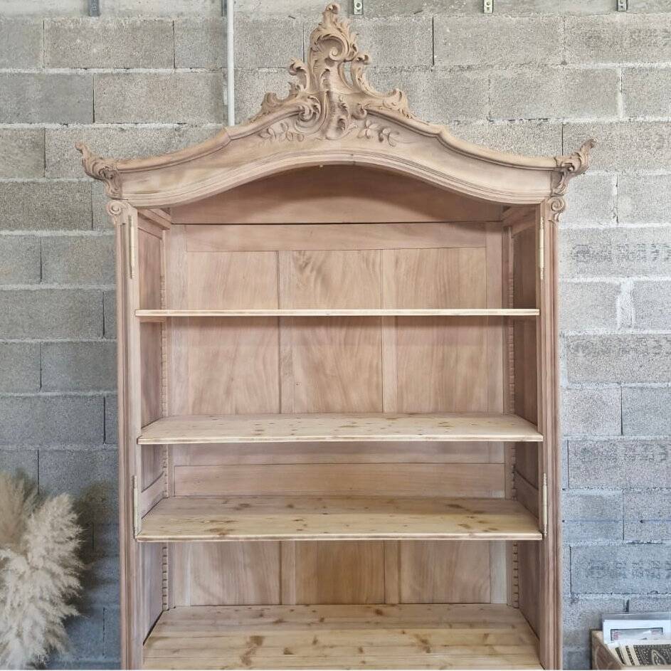 Solid cherry wardrobe – revalued Louis XV style