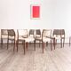 Set of 8 chairs #80 in teak by Niels O. Møller, JL Moller, Mid Century