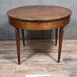 Louis XVI period marquetry bouillotte table, circa 1790-1800