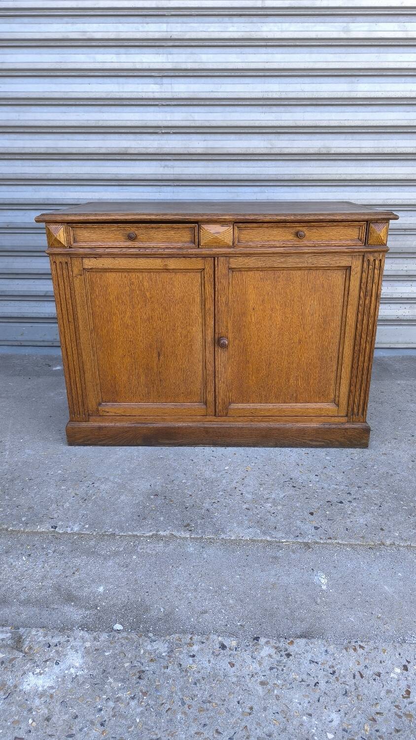 English sideboard in blond oak 1950