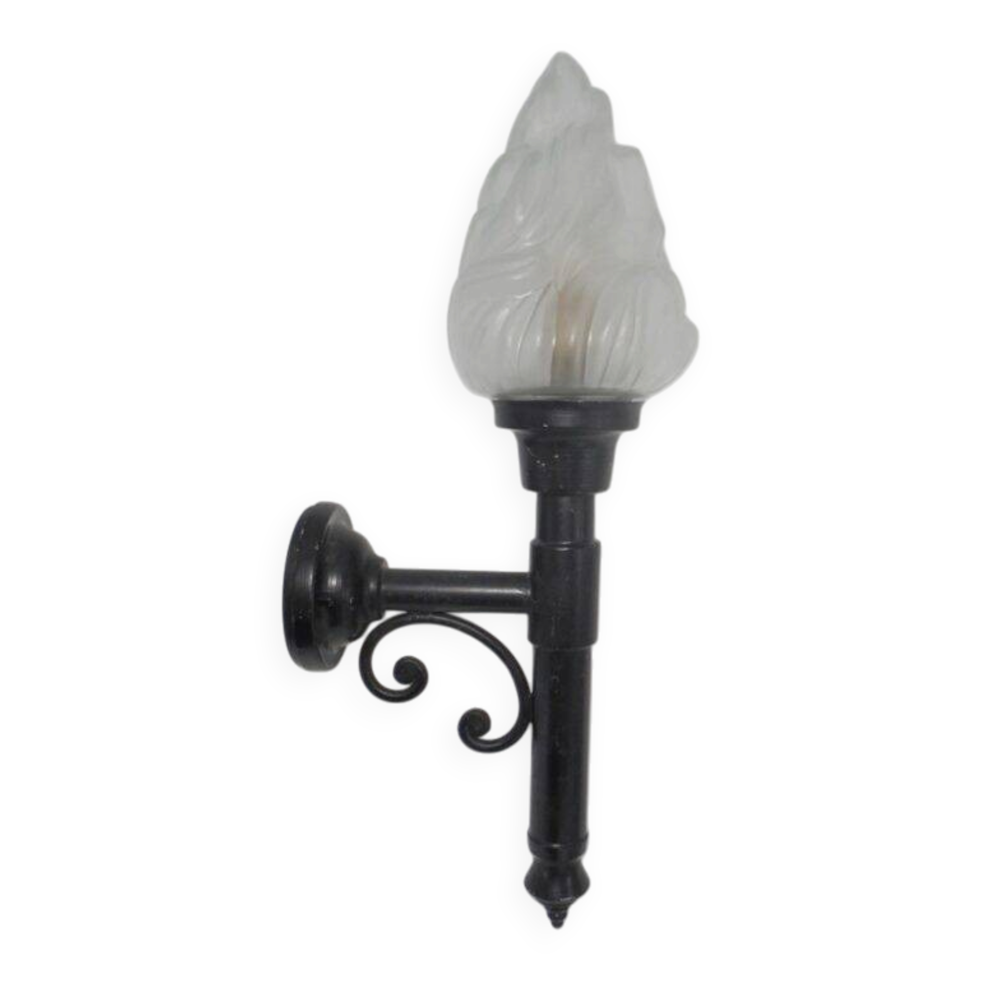 Wall lamp globe flame