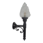 Applique torche globe flamme