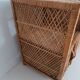 Paire de chevets en rotin vintage