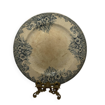 Large antique earthenware dish