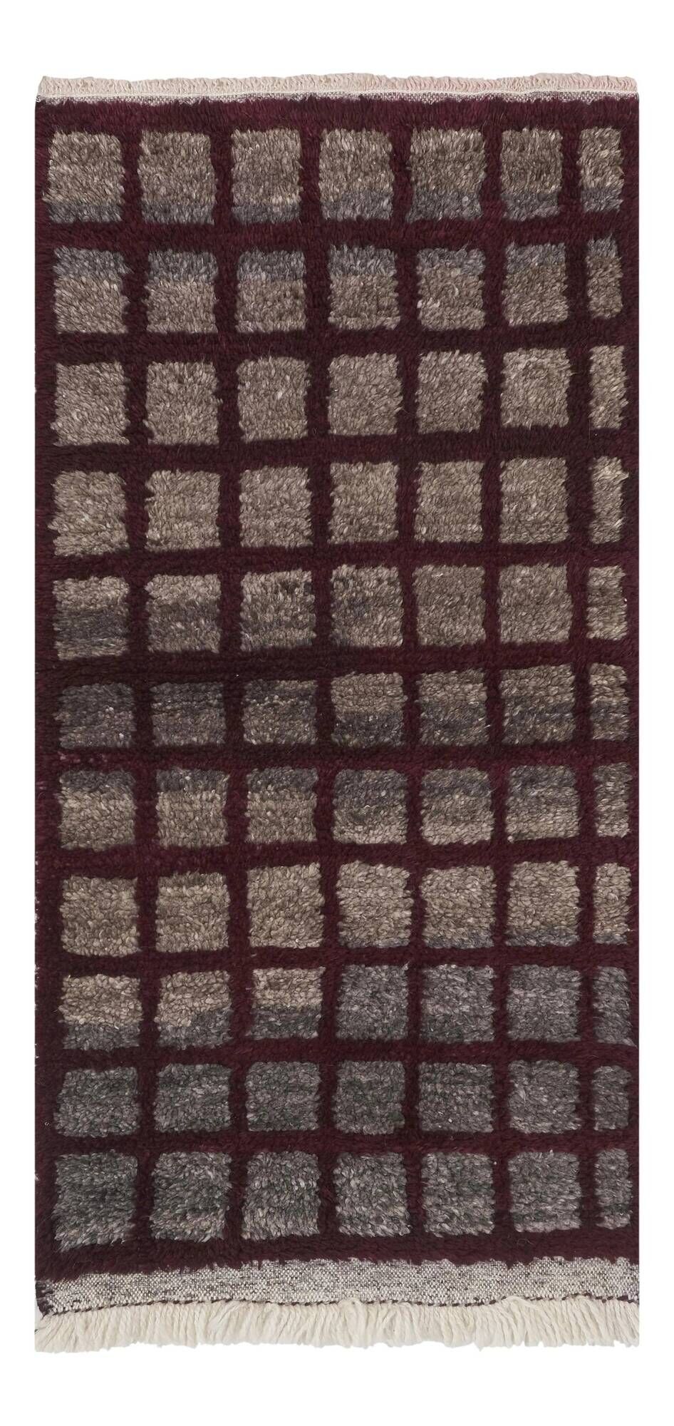 Vintage handmade Turkish rug 61x119 cm