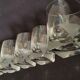 4 Rosenthal crystal whisky glasses + ice bucket + 2 shot glasses