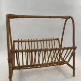 Rattan magazine rack
