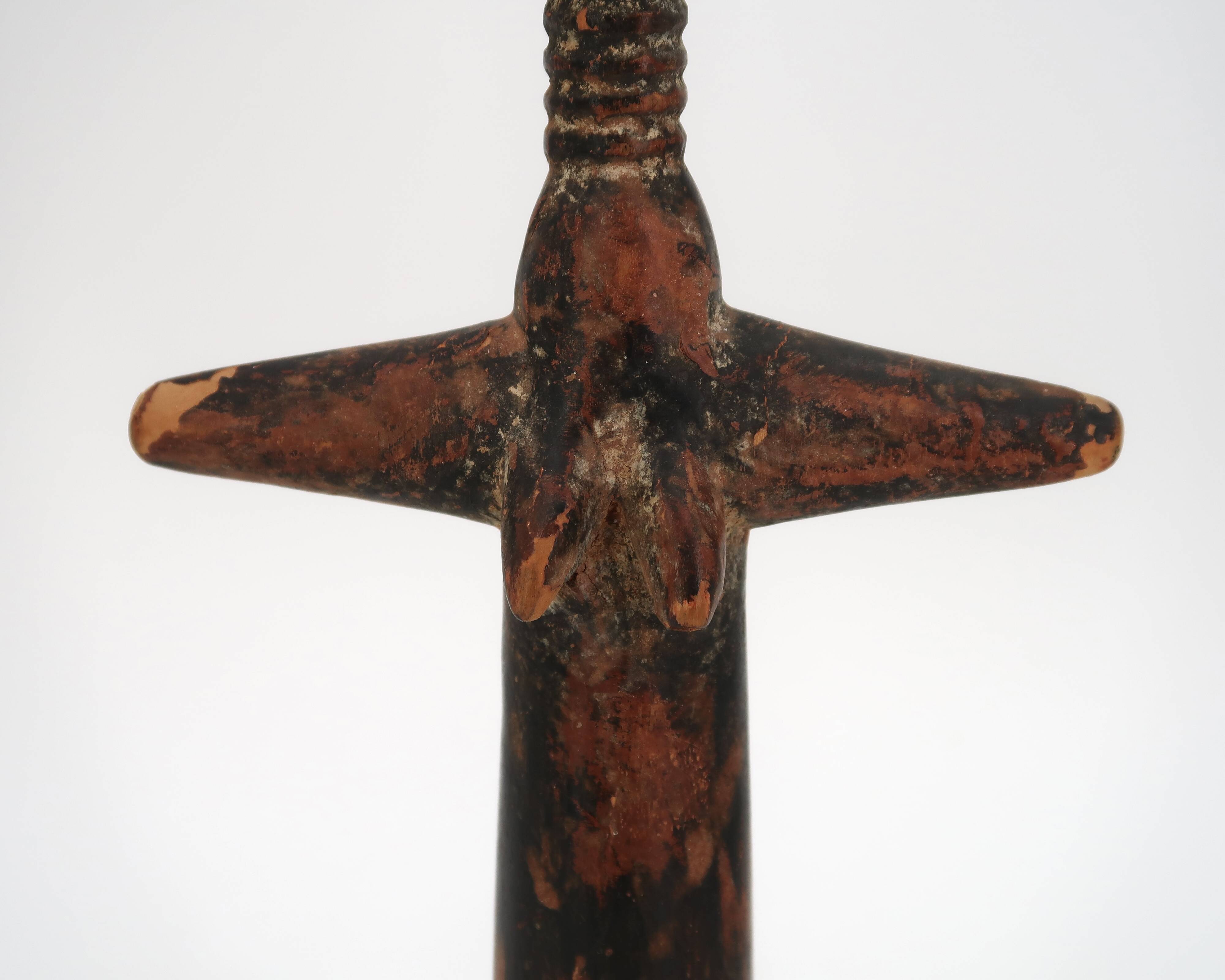 Ashanti Akuaba African Art Statue from Ghana, wooden, 1980s.