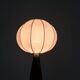 Mid-century modern table lamp with cotton shade Carl Fagerlund Orrefors Sweden