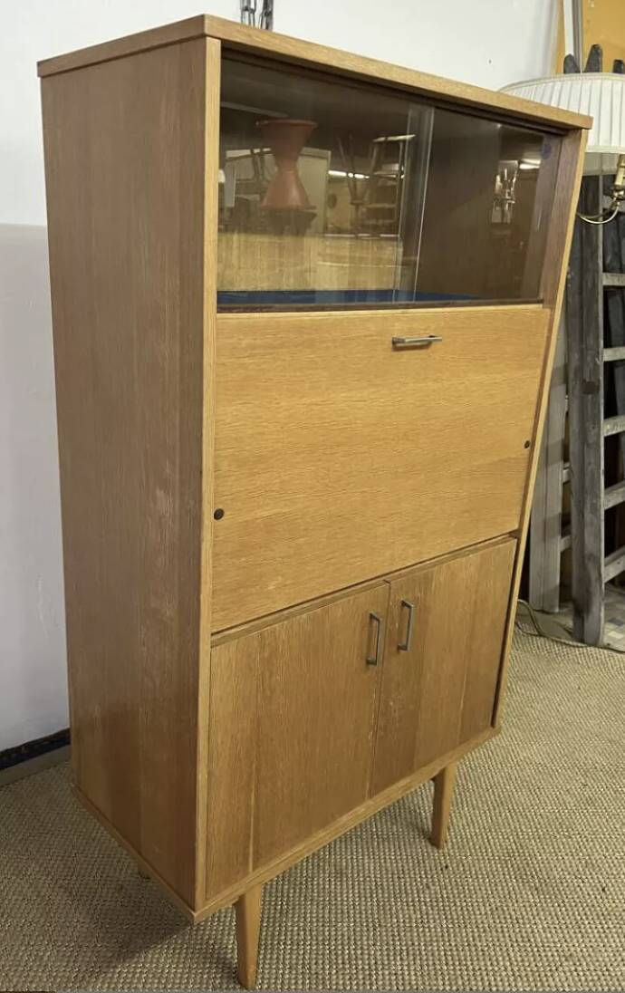 Small vintage secretary cabinet