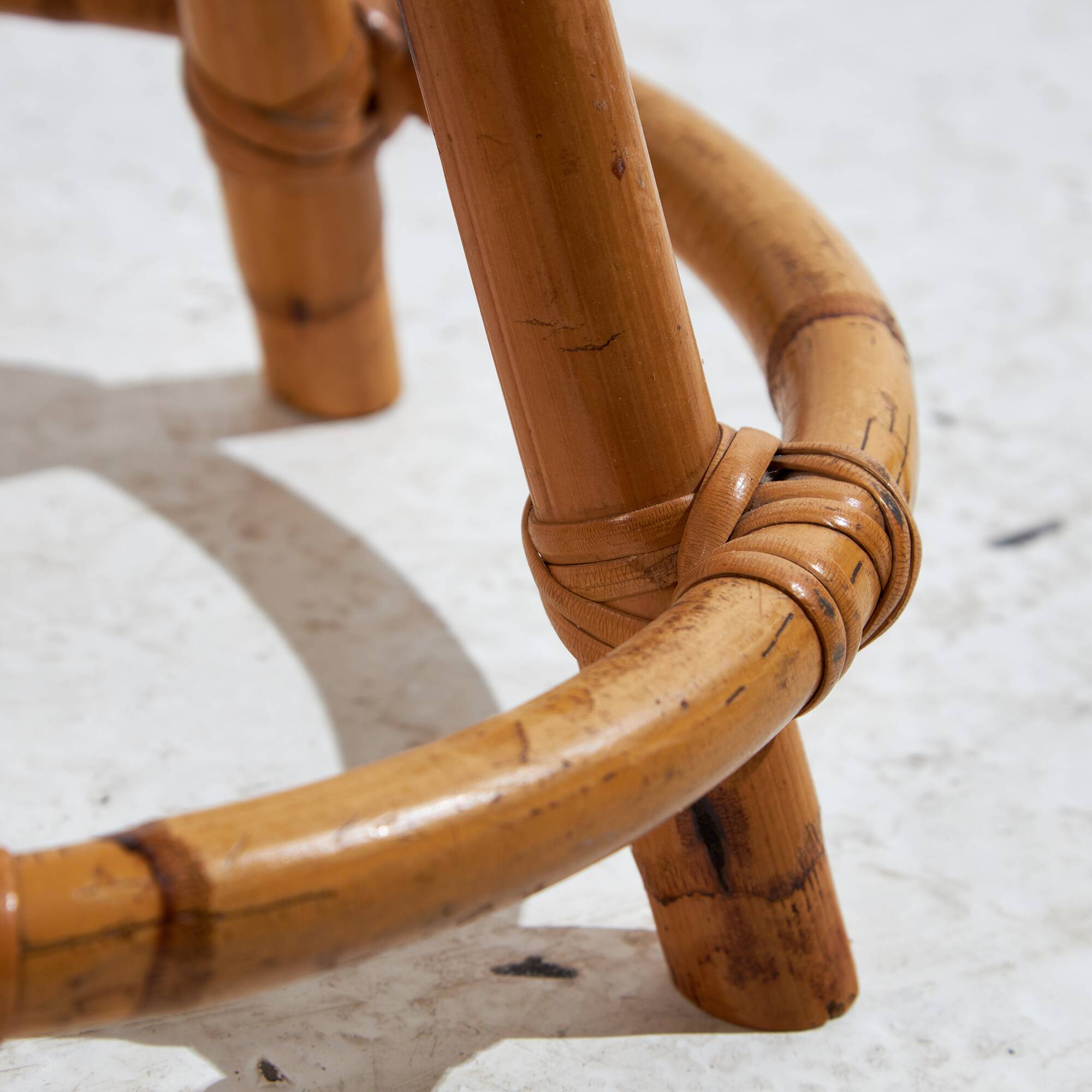 Tabouret de bar en bambou (mk10412)