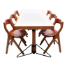 Ensemble de salle à manger de table et 6 chaises par Marc Held pour IBM, ensemble de 7