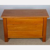 Commode vintage en orme massif, 1980