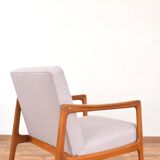 Fauteuil en teck suédois du milieu du siècle par Alf Svensson pour Dux, années 1960.